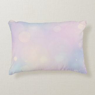 Dreamy Pastel Bokeh Background Decorative Cushion