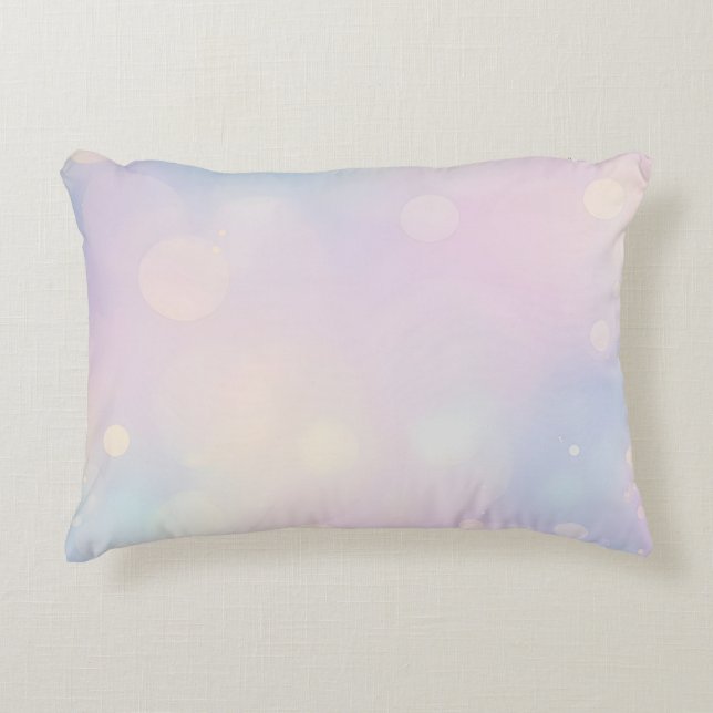 Dreamy Pastel Bokeh Background Decorative Cushion (Front)