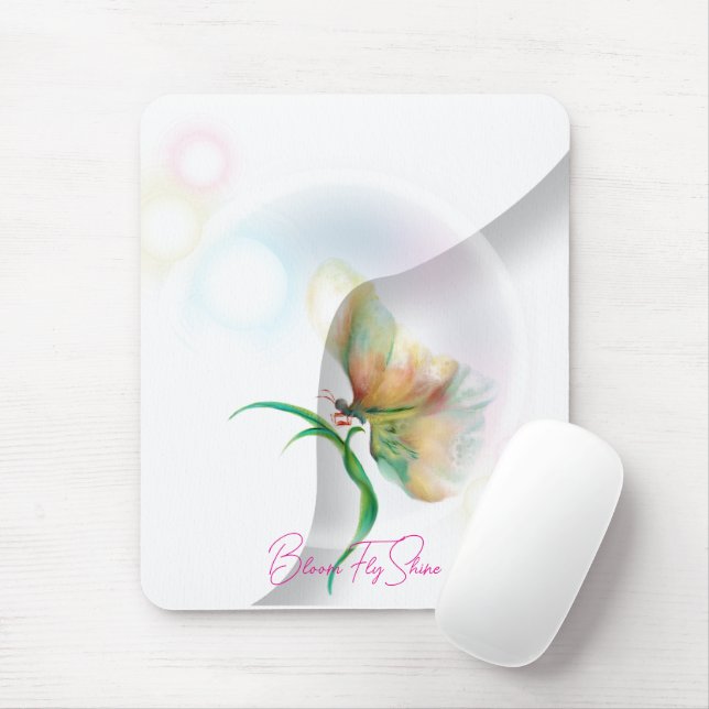 Dreamy Pastel Butterfly  mouse pad  (With Mouse)