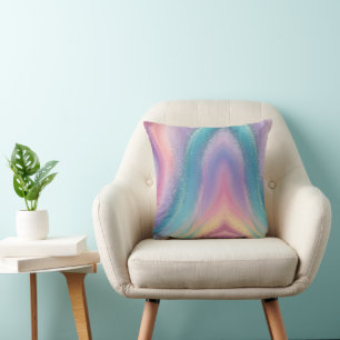 Dreamy Pastel Galaxy Abstract Art Design Cushion