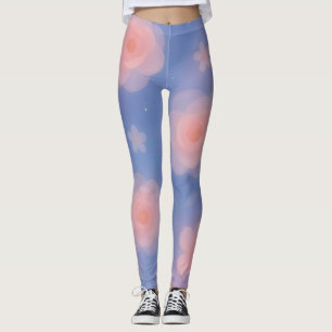 Dreamy Pastel Galaxy Art Leggings