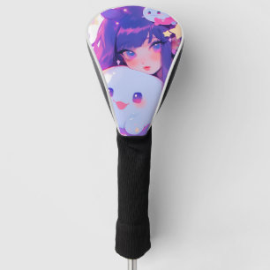 Dreamy Pastel Kawaii Magical Anime Girl Aesthetic Golf Head Cover