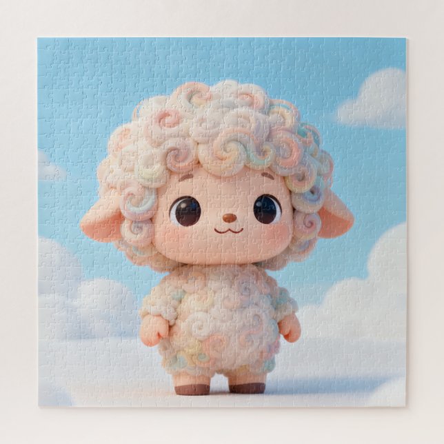 Dreamy Pastel Lamb Puzzle (Vertical)