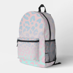 Dreamy Pastel Leopard Print Backpack