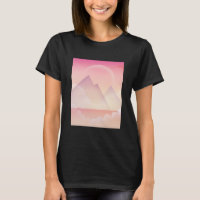 Dreamy Pastel Mountain Landscape