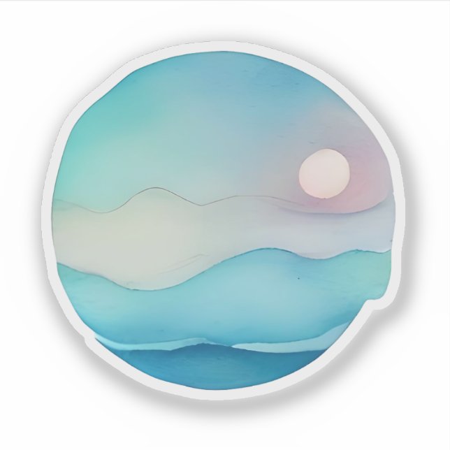 Dreamy Pastel Ocean Horizon (Front)