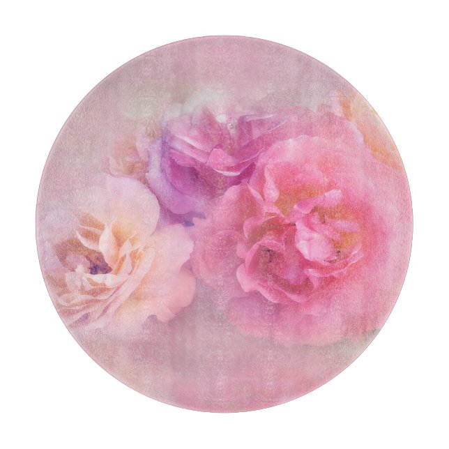 Dreamy Pastel Roses     Cutting Board (Front)