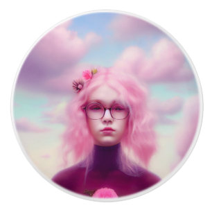 Dreamy Pink Ceramic Knob