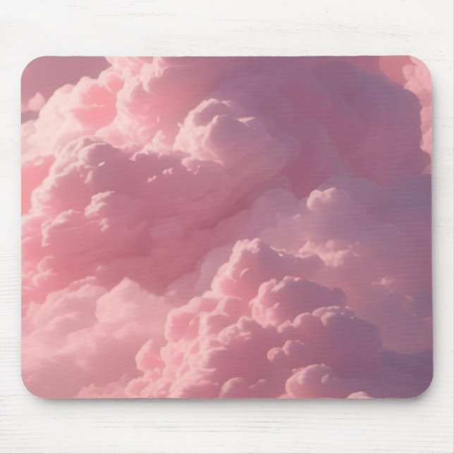 Dreamy Pink Clouds Aesthetic MousepadMousepad Mouse Pad (Front)