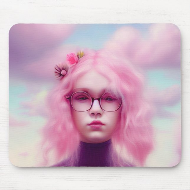 Dreamy Pink Mouse Pad (Front)