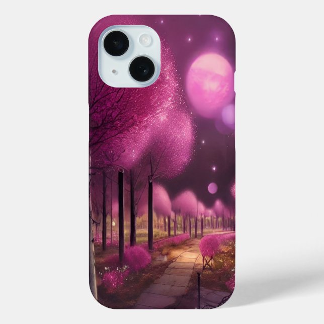 Dreamy Pink Nightscape Case-Mate iPhone Case (Back)