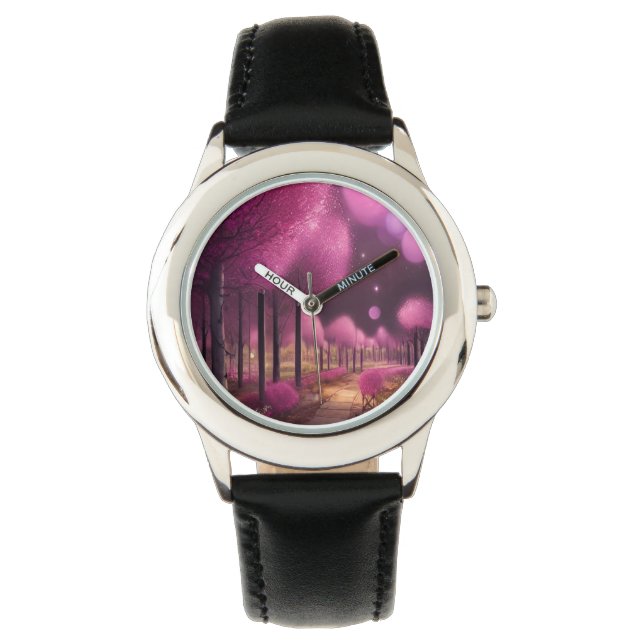 Dreamy Pink Nightscape Watch (Front)