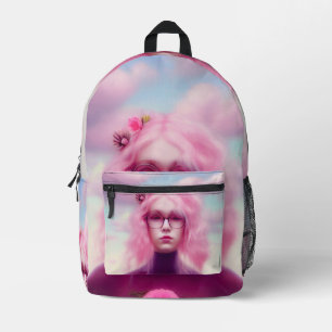 Dreamy Pink Printed Backpack
