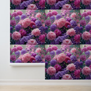 Dreamy Pink Purple Wall Mural Peel and Stick