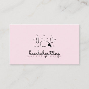 Dreamy Pink Sleeping Flamingo Sleep Consultant Business Card