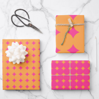 Dreamy Pink Stars Wrapping Paper Sheet