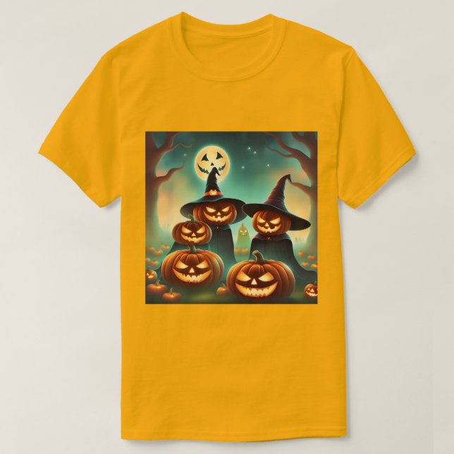 Dreamy Pumpkins Moonlight T-Shirt (Design Front)