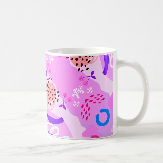 Dreamy Purple Abstract Mug (Right)