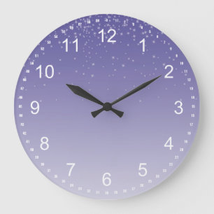 Dreamy Purple Large Clock