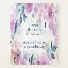 Dreamy Purple Roses Floral Business Card