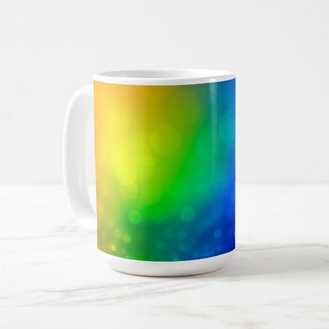 Dreamy Rainbow Gradient Coffee Mug (Front Left)