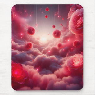Dreamy Romantic Fantasy Roses Love Mouse Pad