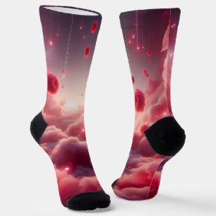 Dreamy Romantic Fantasy Roses Love Socks