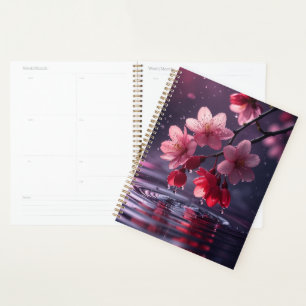 Dreamy Sakura Blossom Over Water – Japanese Cherry Planner