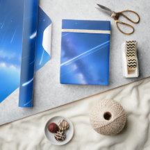 Dreamy Shooting Stars Wrapping Paper