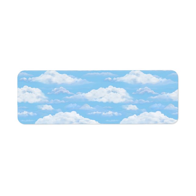 Dreamy Sky Return Address Label (Front)