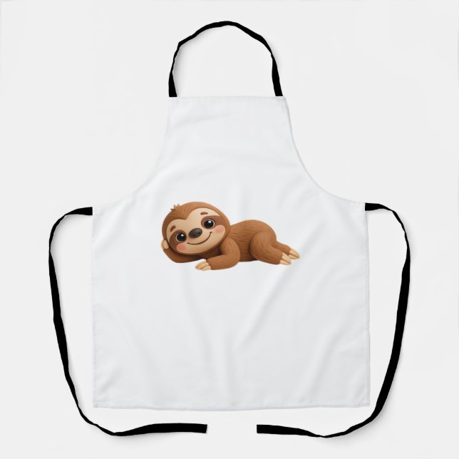 Dreamy Sloth Apron (Front)