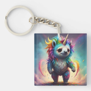 Dreamy Slothicorn: A Rainbow Baby Fantasy, Key Ring