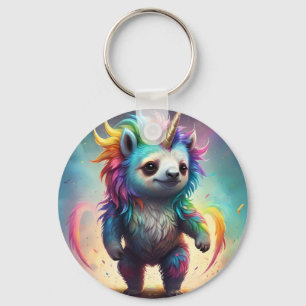 Dreamy Slothicorn: A Rainbow Baby Fantasy, Key Ring