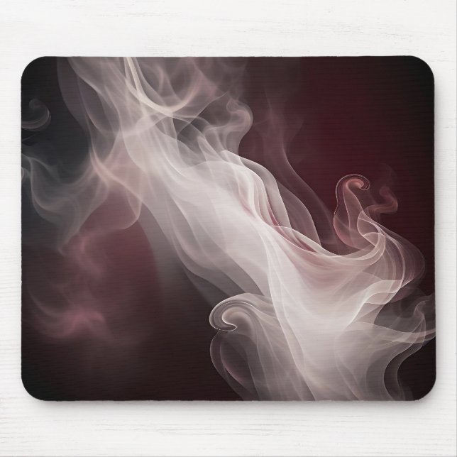 Dreamy Smoke Abstract Marble Mouse Pad (Front)