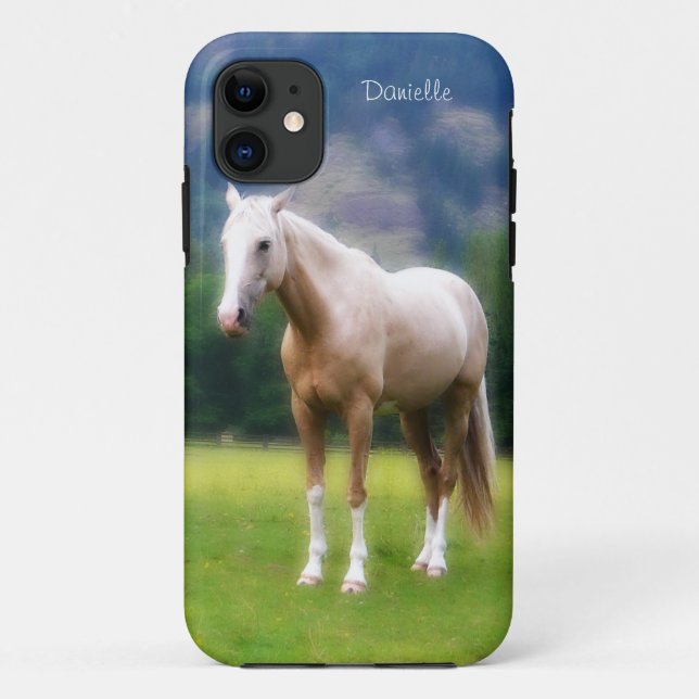 Dreamy  Soft Palomino Horse Painted Look Case-Mate iPhone Case (Back)