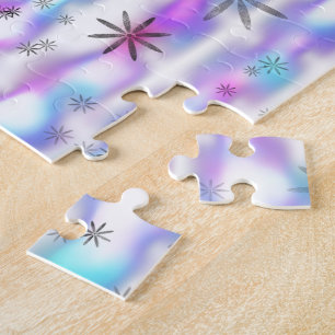 Dreamy Starburst Waves Pattern Jigsaw Puzzle