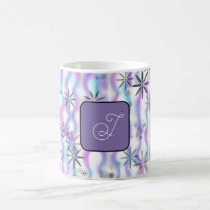 Dreamy Starburst Waves Pattern Personalised Coffee Mug