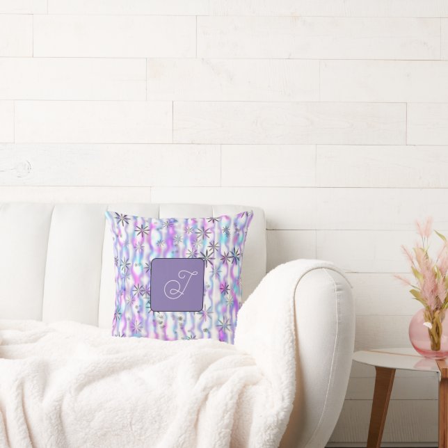 Dreamy Starburst Waves Pattern Personalised Cushion (Couch)