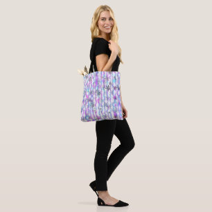 Dreamy Starburst Waves Pattern Tote Bag