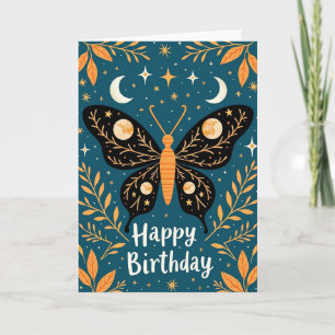 Dreamy Starry Moth Card