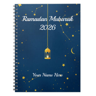 Dreamy Starry Night Islamic Notebook