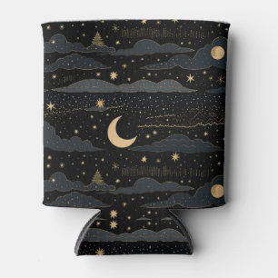 Dreamy Starry Night Sky Can Cooler