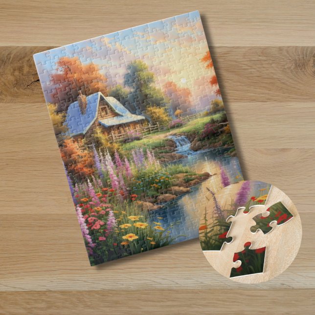 Dreamy Summer Cottage Jigsaw Puzzle (Creator Uploaded)