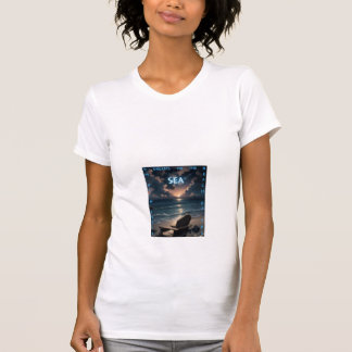 Dreamy Sunset Beach - Artistic Ocean View Women's  T-Shirt