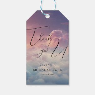 Dreamy Sunset Cloud Nine Bridal Shower Thank You Gift Tags