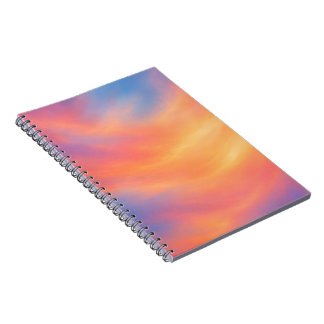 Dreamy Sunset Notebook | Pink Blue Pastel Journal