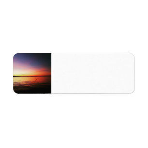 Dreamy Sunset Return Address Label