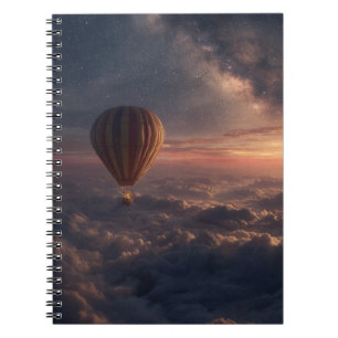 Dreamy Sunset Sky Balloon Notebook