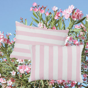 Dreamy Sweet Pink And White Stripe Decorative Cushion