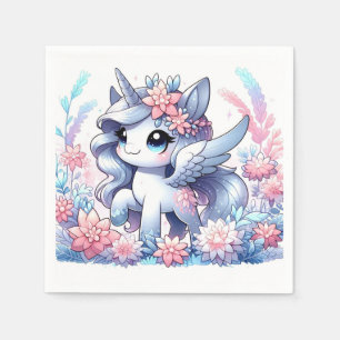 Dreamy Sweet Unicorn Baby Shower Napkin